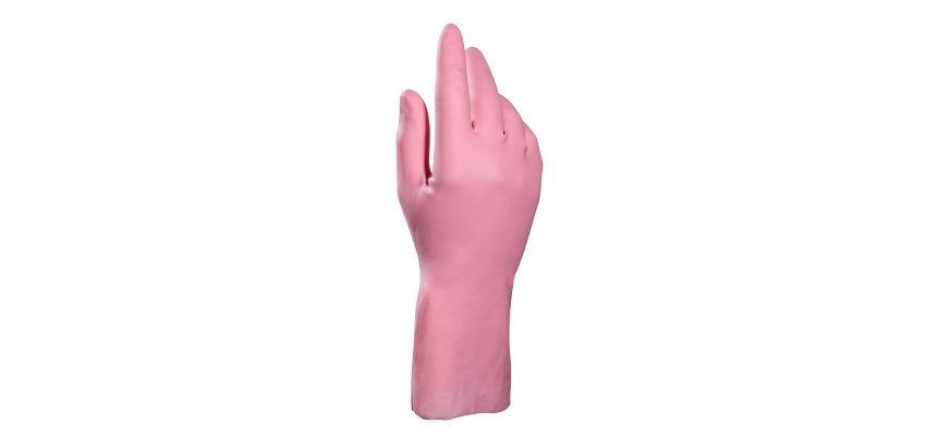 Gants de ménage latex Mapa Vital 115 rose - La paire