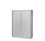 Armoire haute métal monobloc corps aluminium H 160 x L 120 cm à rideaux non feu