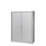 Armoire haute métal monobloc corps aluminium H 160 x L 120 cm à rideaux non feu