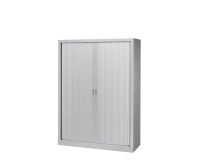 Armoire haute métal monobloc corps aluminium H 160 x L 120 cm à rideaux non feu