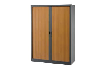Armoire à rideaux monobloc Généric corps métal - L 120 x H 160 x P 43 cm - NF-OEC et GS