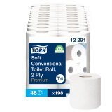 Papier toilette double épaisseur Tork Premium T4 - 48 rouleaux de 198 feuilles