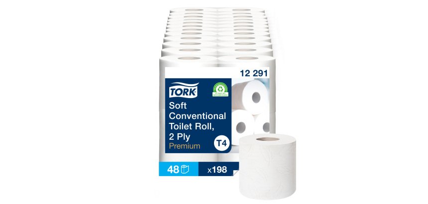 Papier toilette double épaisseur Tork Premium T4 - 48 rouleaux de 198 feuilles