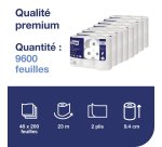 Papier toilette double épaisseur Tork Premium T4 - 48 rouleaux de 198 feuilles