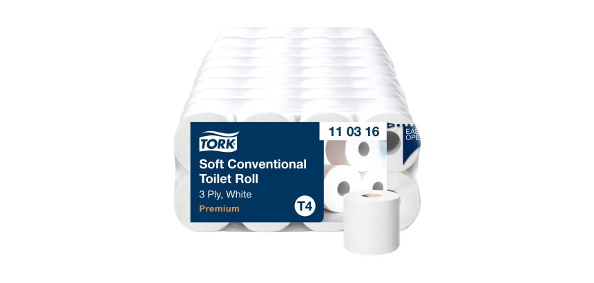 Papier toilette double épaisseur Tork Premium T4 - 48 rouleaux de 198 feuilles