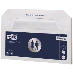 Couvre-sièges WC Tork V1 papier soyeux, blanc