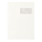 Boîte 250 enveloppes recyclées 229 x 324 mm avec fenêtre 90 g blanc Bruneau