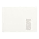 Box of 500 envelopes in white kraft large size 90 g recycled JMB 229 x 324 mm with window 50 x 105 mm