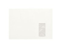Box of 500 envelopes in white kraft large size 90 g recycled JMB 229 x 324 mm with window 50 x 105 mm