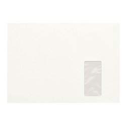 Box of 500 envelopes in white kraft large size 90 g recycled JMB 229 x 324 mm with window 50 x 105 mm