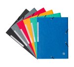 Chemise à élastique 3 rabats carte Bruneau 24 x 32 cm dos 2 cm couleurs assorties