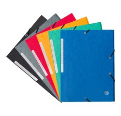 Sleeve 3 folds 7/10th rubber band assorted Bruneau