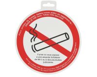 Plaque signalétique extérieure " Interdit de fumer "