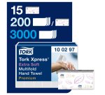 Carton 2100 essuie-mains pliage enchevêtré Tork Premium