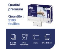 Toweld folded in Z Tork H2 Premium Extra Soft - Box of 2100