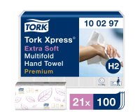 Carta asciugamani Tork 2 veli piegato a W 21 unità da 100 fogli