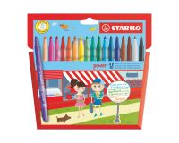 Rotuladores escolares Stabilo Power colores surtidos - Caja de 18