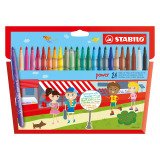 Feutre Stabilo Power couleurs assorties pointe moyenne - Pochette de 24