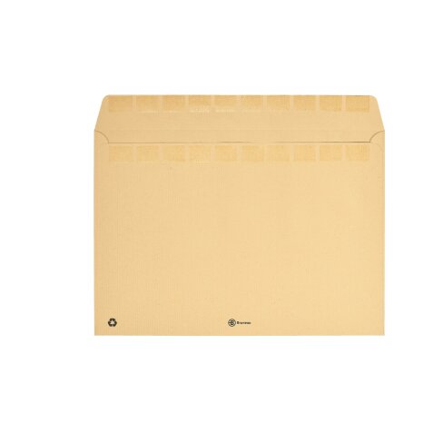 Enveloppe recyclée 229 x 324 mm Bruneau 90 g sans fenêtre brun - Boîte de 500