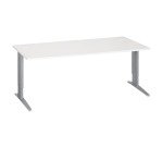 Schreibtisch Excellens Metall Plus mit festem oder einstellbarem L-Gestell zur Montage.
