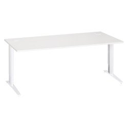 Bureau droit Excellens Métal Plus piètement L fixe ou réglable au montage