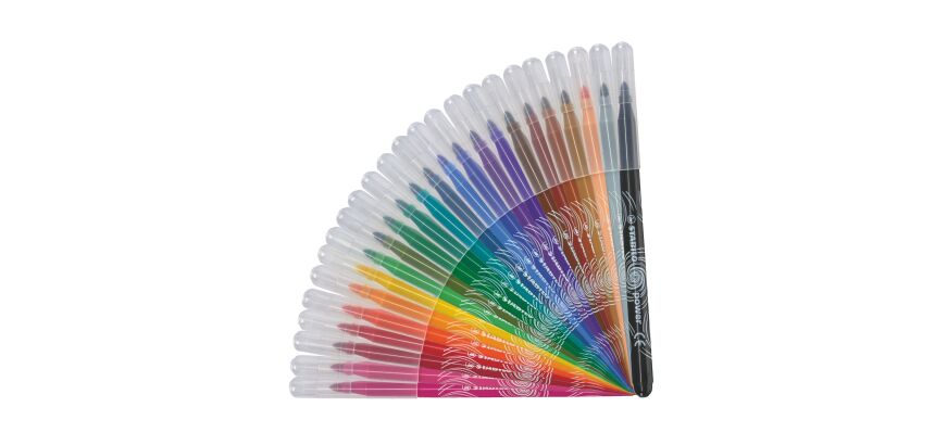 Stylo feutre Stabilo Power couleurs assorties - Pochette de 24