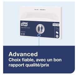 Distributeur couvre abattant hygiènique WC Tork v1 ABS blanc