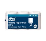 Wiper rolls with central dispensing Tork M2 Wiper Maxi white - box of 6