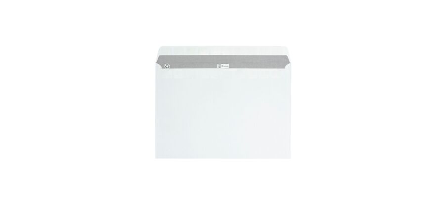 Enveloppe recyclée 229 x 324 mm Bruneau 90 g sans fenêtre blanche - Boîte de 250