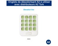 A2 desodorierende Pastillen Blumen - Schachtel von 20