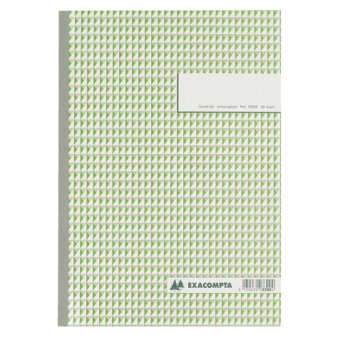 Cahier Manifold Exacompta quadrillé 5 x 5 A4 50 pages double exemplaires