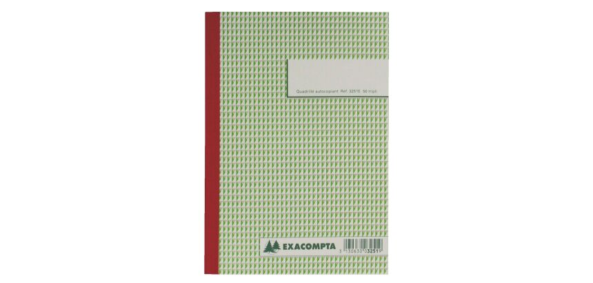 Cahier Manifold Exacompta quadrillé 5 x 5 21 x 14,8 cm 50 pages triple exemplaires