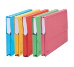 Chemise pochette Forever à soufflet carte Exacompta 24 x 32 cm couleurs assorties - Paquet de 10