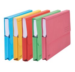 Pak 10 dossiermappen Forever Exacompta 24,5 x 32,5 cm - geassorteerde kleuren
