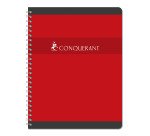 Cahier spirale Conquérant Sept A4+ 24 x 32 cm - grands carreaux - 180 pages