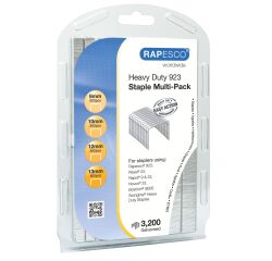 Strong galvanized staples Rapesco 923 - Box of 3200