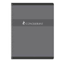 Cahier spirale Conquérant Sept A4+ 24 x 32 cm petits carreaux 180 pages