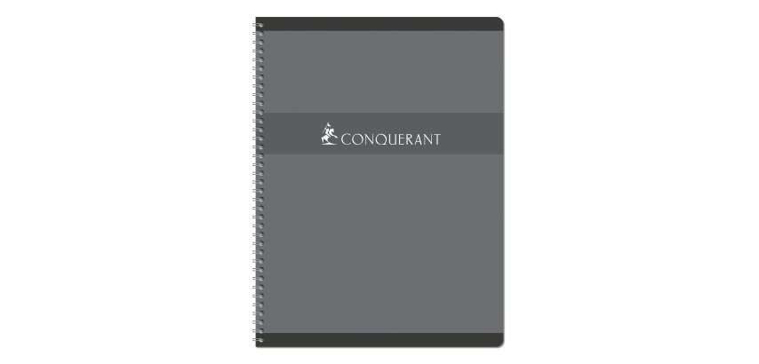 Cahier spirale Conquérant Sept A4+ 24 x 32 cm petits carreaux 180 pages