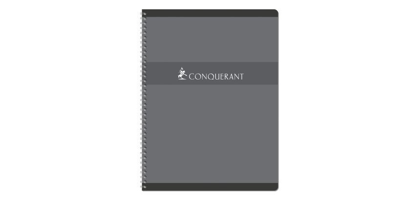 Cahier spirale Conquérant Sept A4+ 24 x 32 cm petits carreaux 180 pages