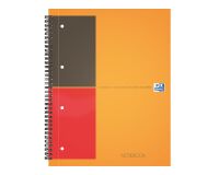 Cuaderno espiral Oxford International Notebook A+ 23 x 29,7 cm - perforado 4 agujeros - blanco rayado - 160 páginas