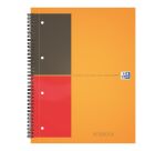 Cahier spirales Oxford Notebook A4+ 23 x 29,7 cm - Perforé 4 trous - Blanc ligné - 160 pages