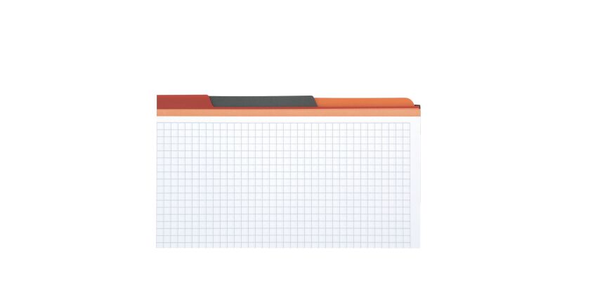 Heft Spirale Oxford Filingbook A4+ 23,3 x 29,8 cm - perforiert 4-Fach - kleinkariert 200 Seiten