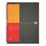 Cuaderno espiral Oxford International Notebook A+ 23 x 29,7 cm - perforado 4 agujeros - cuadros pequeños 160 páginas