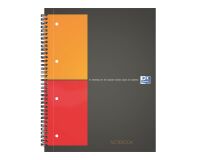 Cuaderno espiral Oxford International Notebook A+ 23 x 29,7 cm - perforado 4 agujeros - cuadros pequeños 160 páginas