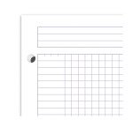 Cahier spirale Oxford International Notebook A4+ 23 x 29,7 cm - perforé 4 trous - petits carreaux 160 pages