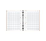 Cuaderno espiral Oxford International Notebook A+ 23 x 29,7 cm - perforado 4 agujeros - cuadros pequeños 160 páginas