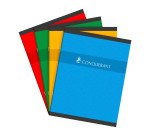 Cahier piqué Conquérant Sept - 17 x 22 cm - grands carreaux - 96 pages