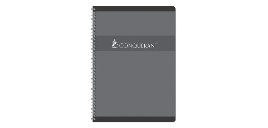 Spiral notebook Conquérant Sept A4 21 x 29.7 cm small squares 100 pages