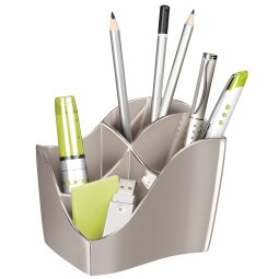 Pencil holder Cep Isis Metallic taupe