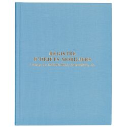 Registre d'objets mobiliers pour antiquaires garagistes brocanteurs Exacompta 4440E